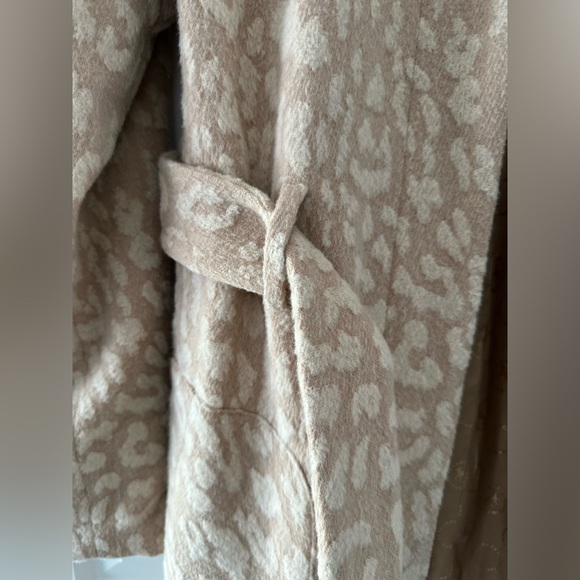 L.A.M.B. Gwen Stefani Balmacaan Camel Long Jacket Coat Sz 6 Leopard No Hood - Picture 4 of 11